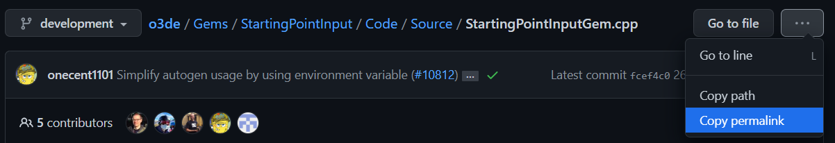 Use the “Copy permalink” menu option