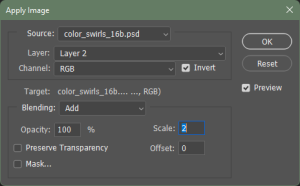 Photoshop gaussian blur for 16-bit image