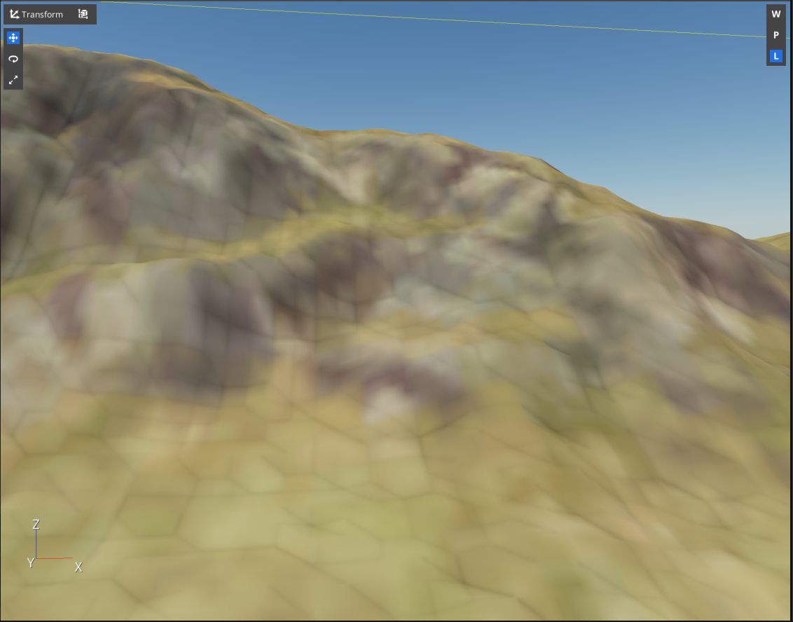 Comparison image showing only the macro material.