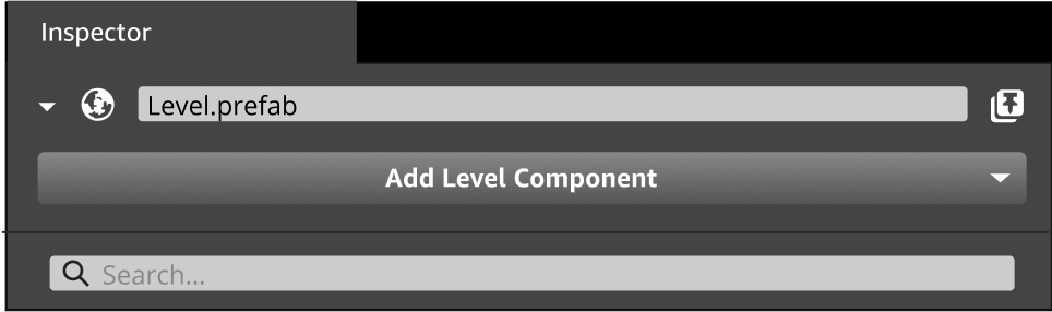 Example of a level component in the O3DE Editor (part 2)