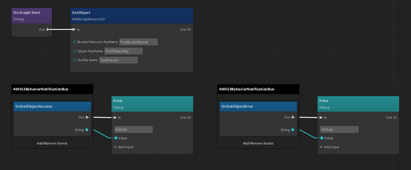 Scripting AWS S3 GetObject node