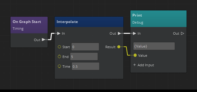 When a function is used in a Script Canvas graph, it appears as a node, using the function’s filename as the node name.